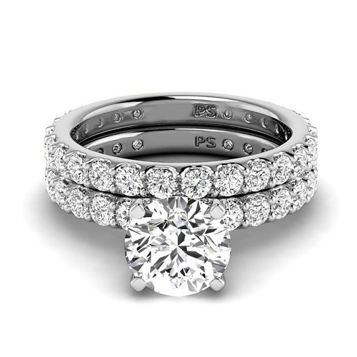 2.40 - 7.90 CT Round Cut Diamonds - Bridal Set - Primestyle.com