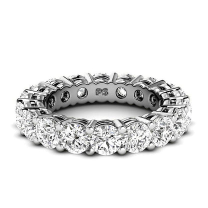 2.50-6.00 CT Round Cut Lab Grown Diamonds - Eternity Ring - Primestyle.com