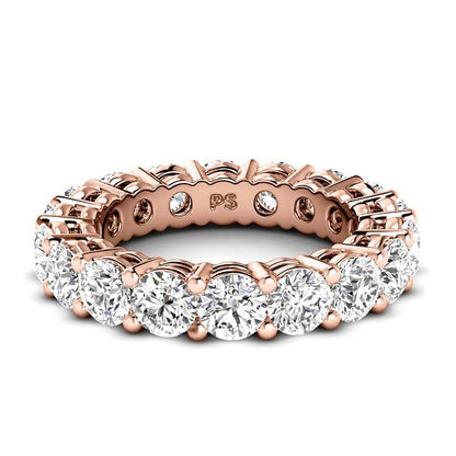 2.50-6.00 CT Round Cut Lab Grown Diamonds - Eternity Ring - Primestyle.com