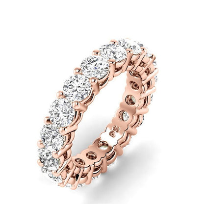 2.50-6.00 CT Round Cut Lab Grown Diamonds - Eternity Ring - Primestyle.com