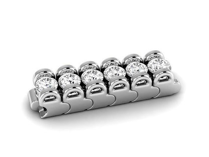 2.50-6.00 CT Round Cut Lab Grown Diamonds - Tennis Bracelet - Primestyle.com