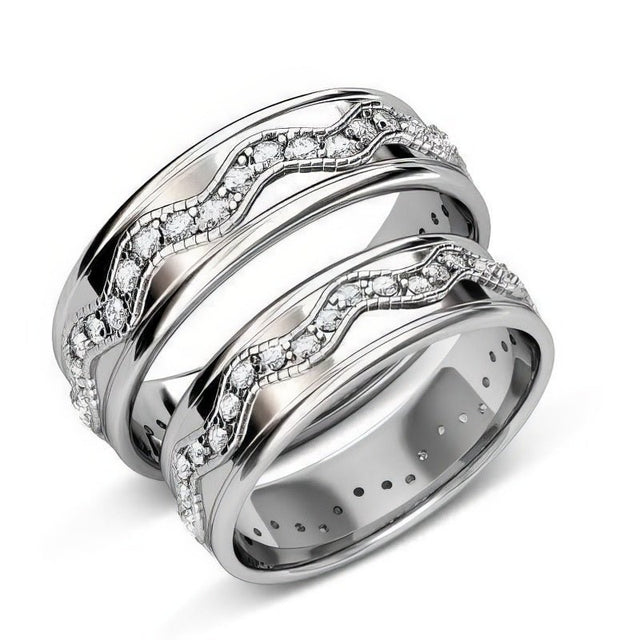 2.50 CT Round Cut Natural Diamonds - Wedding Sets