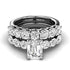 2.65-5.15 CT Round & Emerald Cut Lab Grown Diamonds - Bridal Set - Primestyle.com