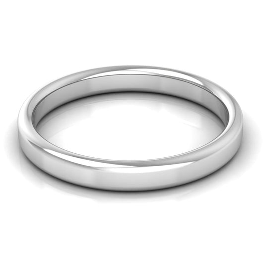 3.0 mm Plain Wedding Band in 14KT, 18KT & Platinum