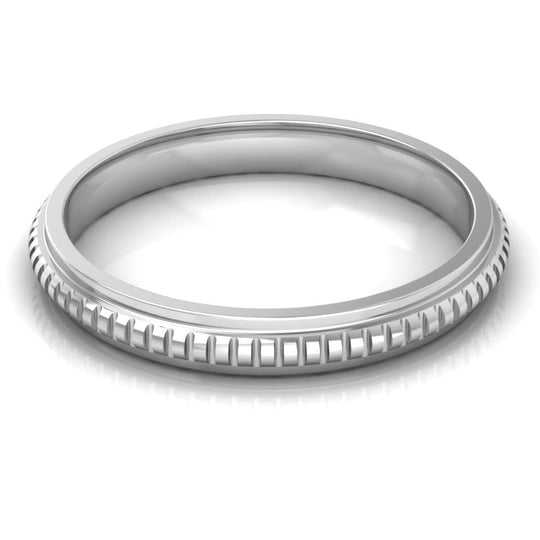 3.0 mm Plain Wedding Band in 14KT, 18KT & Platinum