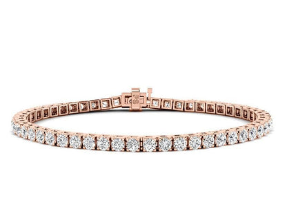 3.00-7.00 CT Round Cut Lab Grown Diamonds - Tennis Bracelet - Primestyle.com