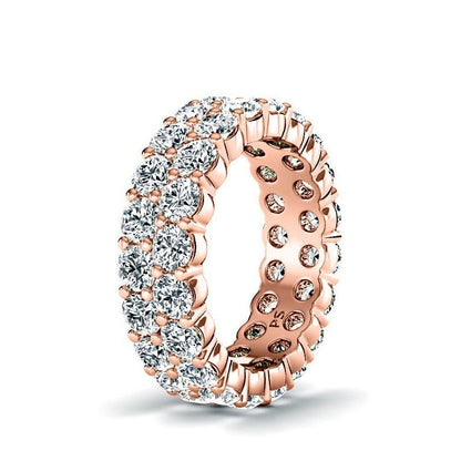 3.00-7.20 CT Round Cut Lab Grown Diamonds - Eternity Ring - Primestyle.com