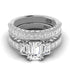 3.10-5.60 CT Round & Princess & Emerald Cut Lab Grown Diamonds - Bridal Set - Primestyle.com