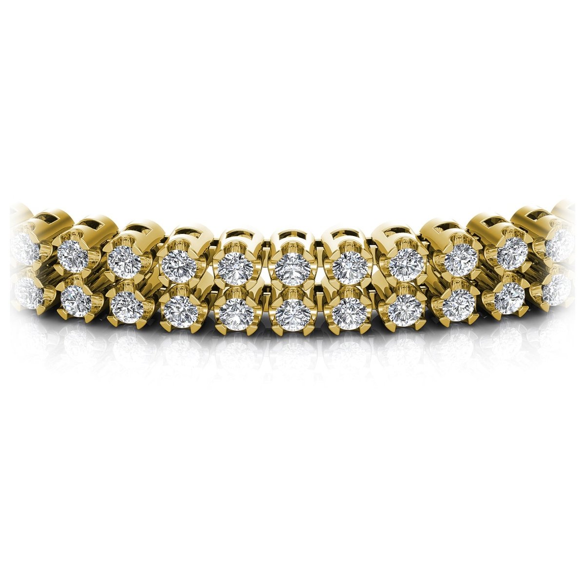 3.50-4.00 CT Round Cut Diamonds - Diamond Bracelet - Primestyle.com