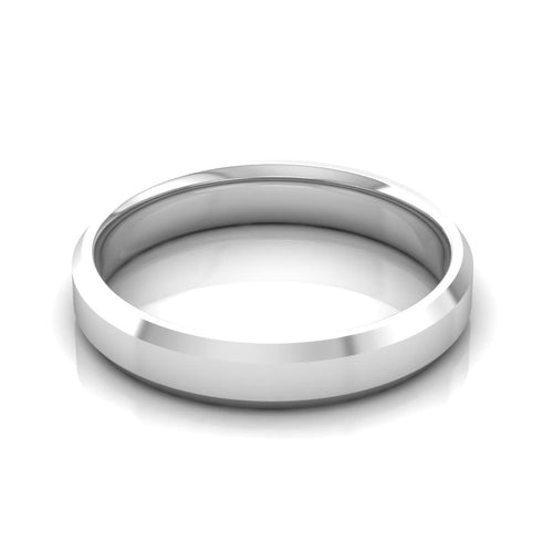 4.0 mm Plain Wedding Band in 14KT, 18KT & Platinum - Primestyle.com