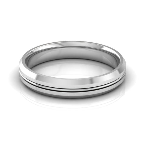 4.0 mm Plain Wedding Band in 14KT, 18KT & Platinum - Primestyle.com