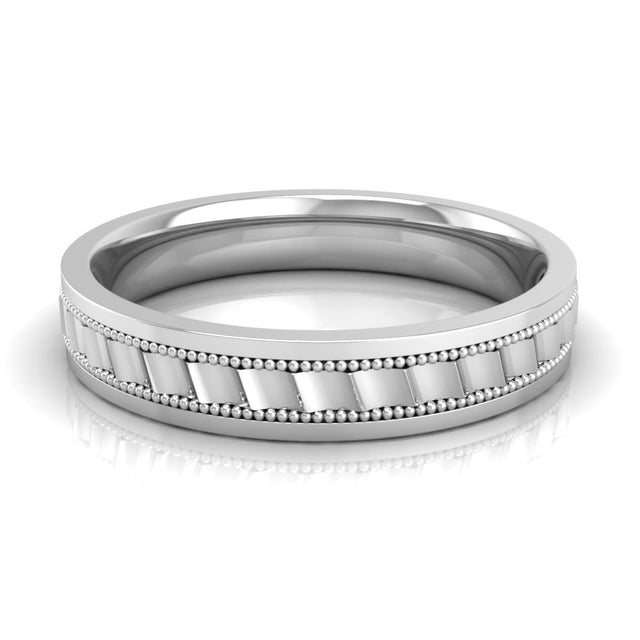 4.0 mm Plain Wedding Band in 14KT, 18KT & Platinum