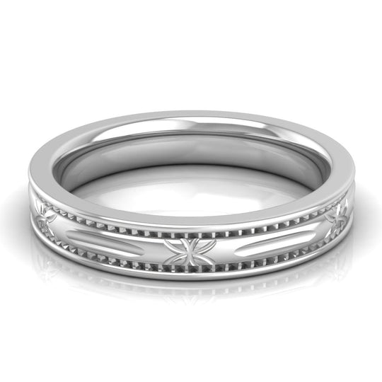 4.0 mm Plain Wedding Band in 14KT, 18KT & Platinum