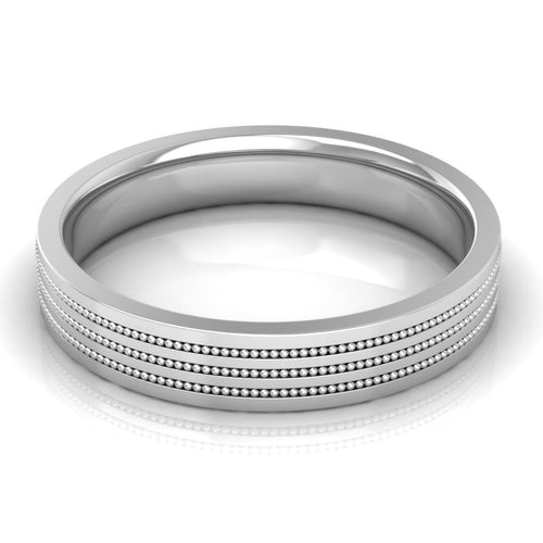 4.0 mm Plain Wedding Band in 14KT, 18KT & Platinum - Primestyle.com