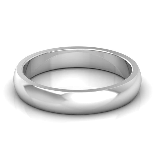 4.0 mm Plain Wedding Band in 14KT, 18KT & Platinum