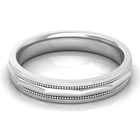 4.0 mm Plain Wedding Band in 14KT, 18KT & Platinum