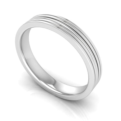 4.0 mm Plain Wedding Band in 14KT, 18KT &amp; Platinum - Primestyle.com