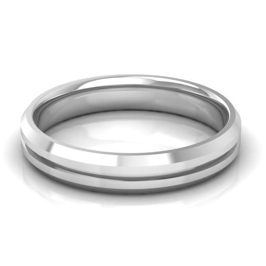4.0 mm Plain Wedding Band in 14KT, 18KT & Platinum