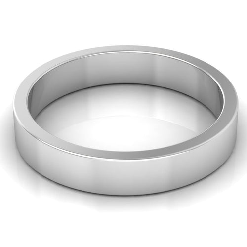 4.0 mm Plain Wedding Band in 14KT, 18KT & Platinum - Primestyle.com