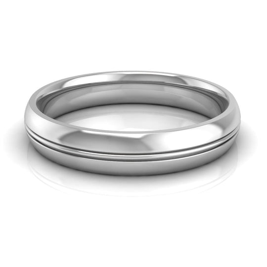 4.0 mm Plain Wedding Band in 14KT, 18KT & Platinum