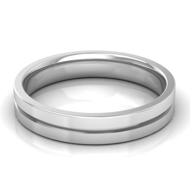 4.0 mm Plain Wedding Band in 14KT, 18KT & Platinum