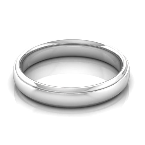 4.0 mm Plain Wedding Band in 14KT, 18KT & Platinum - Primestyle.com