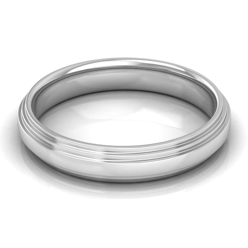 4.0 mm Plain Wedding Band in 14KT, 18KT & Platinum - Primestyle.com