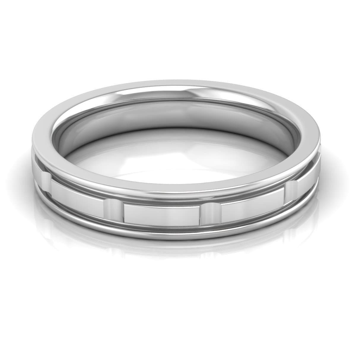 4.0 mm Plain Wedding Band in 14KT, 18KT &amp; Platinum - Primestyle.com