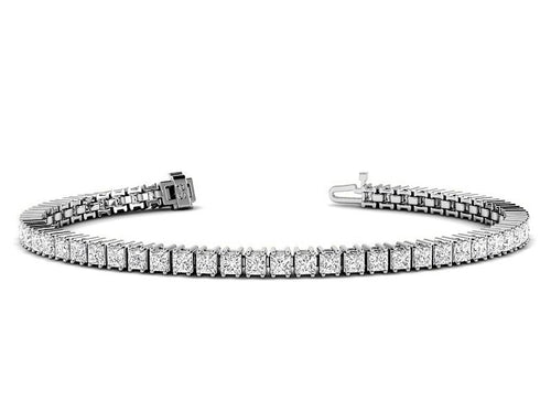 4.00 - 14.50 CT Round Cut Lab Grown Diamonds - Tennis Bracelet - Primestyle.com