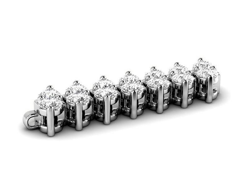 4.00-6.00 CT Round Cut Lab Grown Diamonds - Designer Bracelet - Primestyle.com