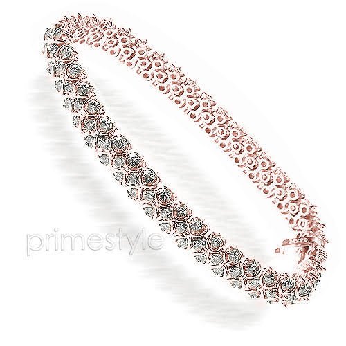 4.00-7.00 CT Round Cut Diamonds - Diamond Bracelet - Primestyle.com