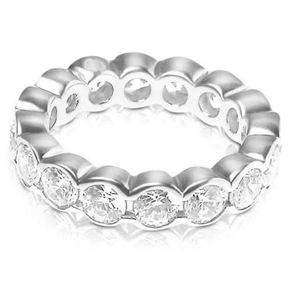 4.00 CT Round Cut Diamonds - Eternity Ring - Primestyle.com