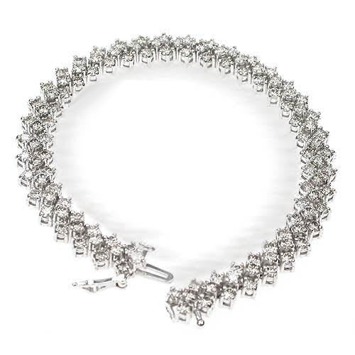 4.10 - 8.80 CT Round Cut Diamonds - Tennis Bracelet - Primestyle.com