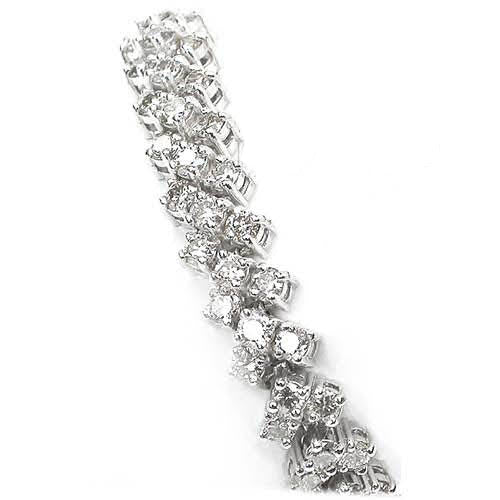 4.10-8.80 CT Round Cut Natural Diamonds - Tennis Bracelet