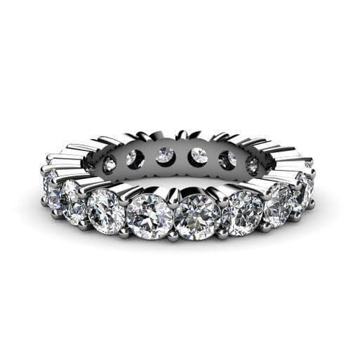4.10 CT Round Cut Diamonds - Eternity Ring - Primestyle.com