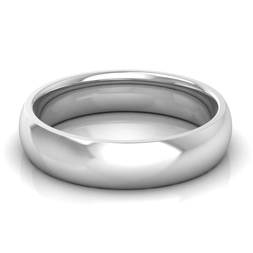 5.0 mm Comfort Fit Plain Wedding Band in 14KT, 18KT & Platinum - Primestyle.com