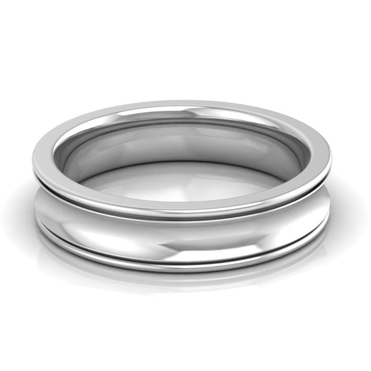 5.0 mm Plain Wedding Band in 14KT, 18KT & Platinum