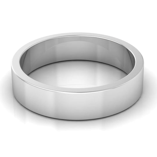 5.0 mm Plain Wedding Band in 14KT, 18KT & Platinum