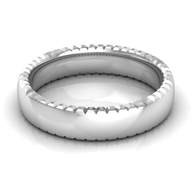 5.0 mm Plain Wedding Band in 14KT, 18KT & Platinum
