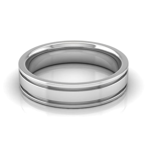 5.0 mm Plain Wedding Band in 14KT, 18KT & Platinum - Primestyle.com