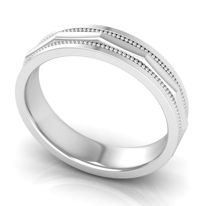 5.0 mm Plain Wedding Band in 14KT, 18KT &amp; Platinum - Primestyle.com