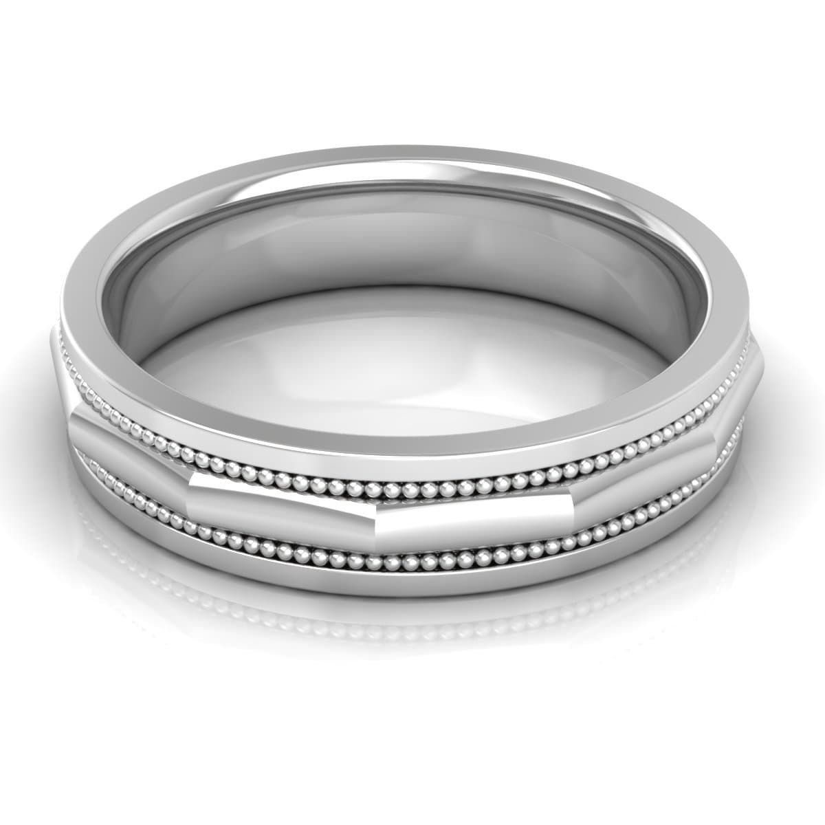 5.0 mm Plain Wedding Band in 14KT, 18KT &amp; Platinum - Primestyle.com