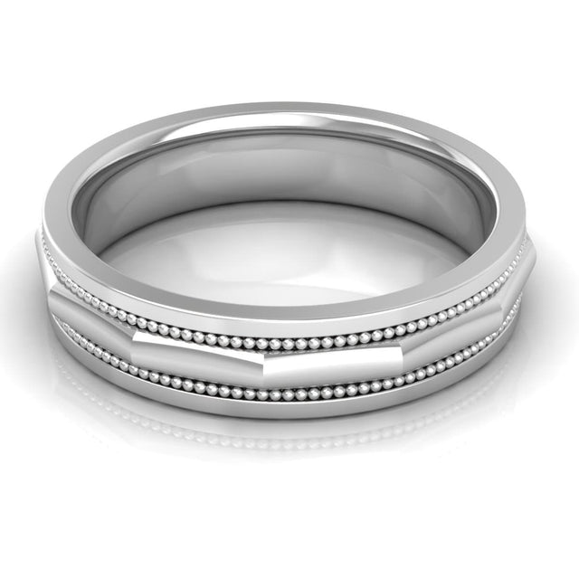 5.0 mm Plain Wedding Band in 14KT, 18KT & Platinum