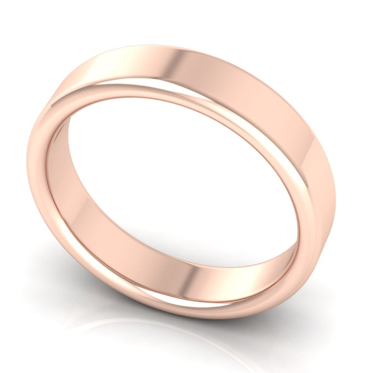 5.0 mm Plain Wedding Band in 14KT, 18KT &amp; Platinum - Primestyle.com