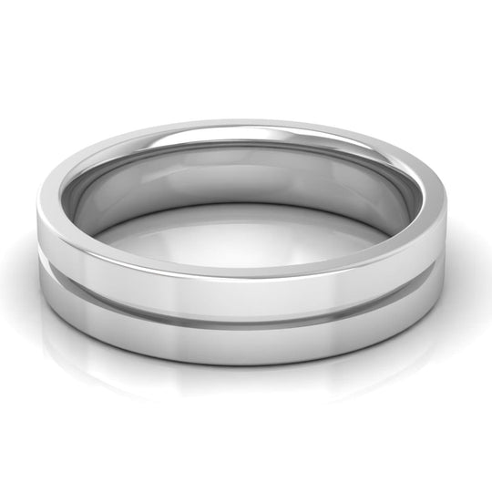 5.0 mm Plain Wedding Band in 14KT, 18KT & Platinum