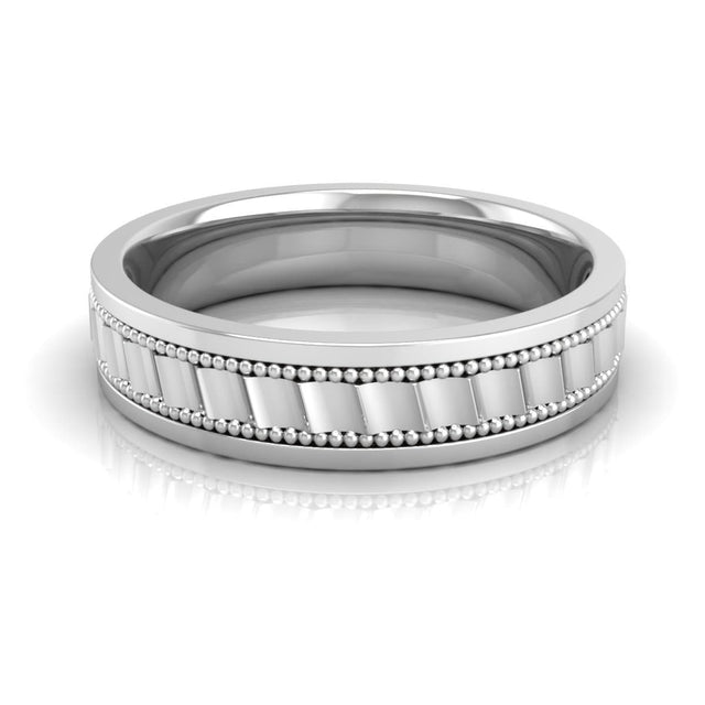 5.0 mm Plain Wedding Band in 14KT, 18KT & Platinum