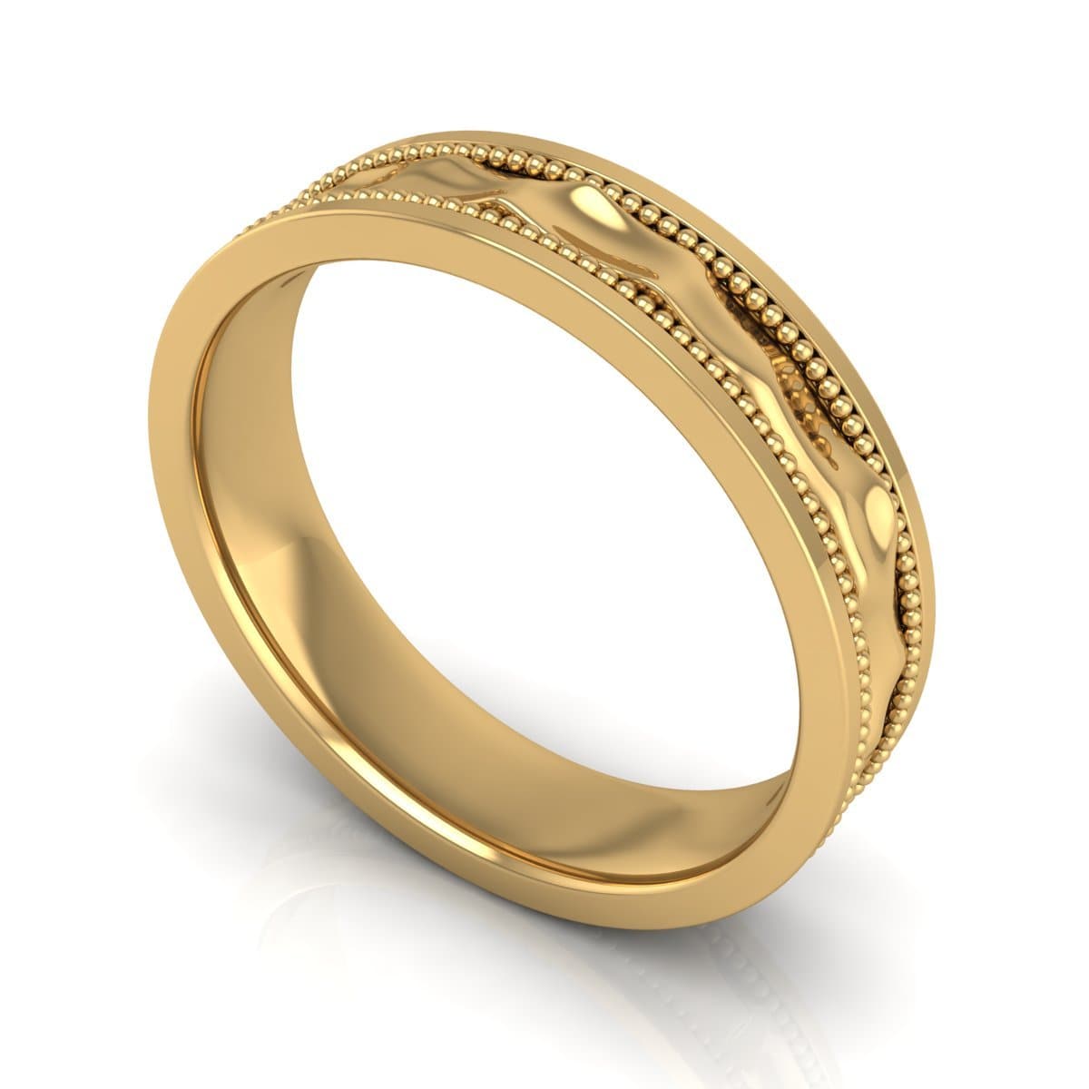 5.0 mm Plain Wedding Band in 14KT, 18KT &amp; Platinum - Primestyle.com