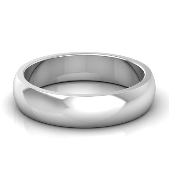 5.0 mm Plain Wedding Band in 14KT, 18KT & Platinum