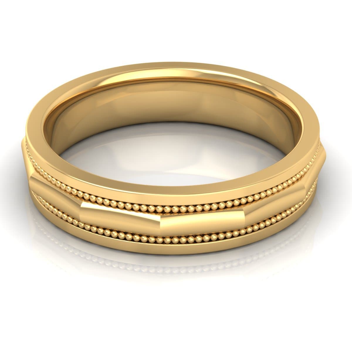 5.0 mm Plain Wedding Band in 14KT, 18KT &amp; Platinum - Primestyle.com