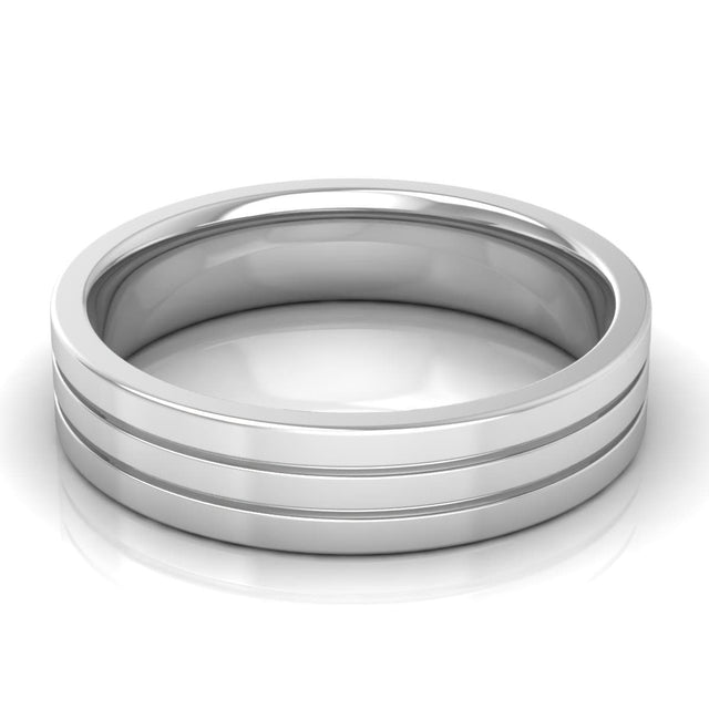 5.0 mm Plain Wedding Band in 14KT, 18KT & Platinum